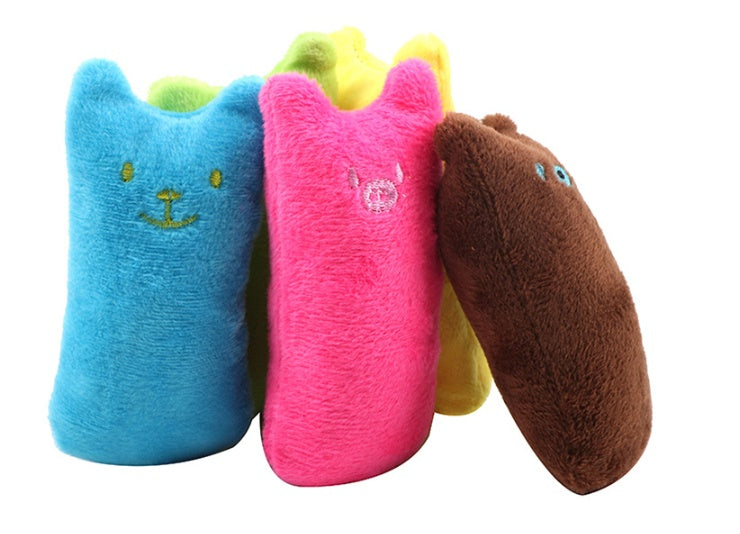 Interactive Catnip Plush Pillow