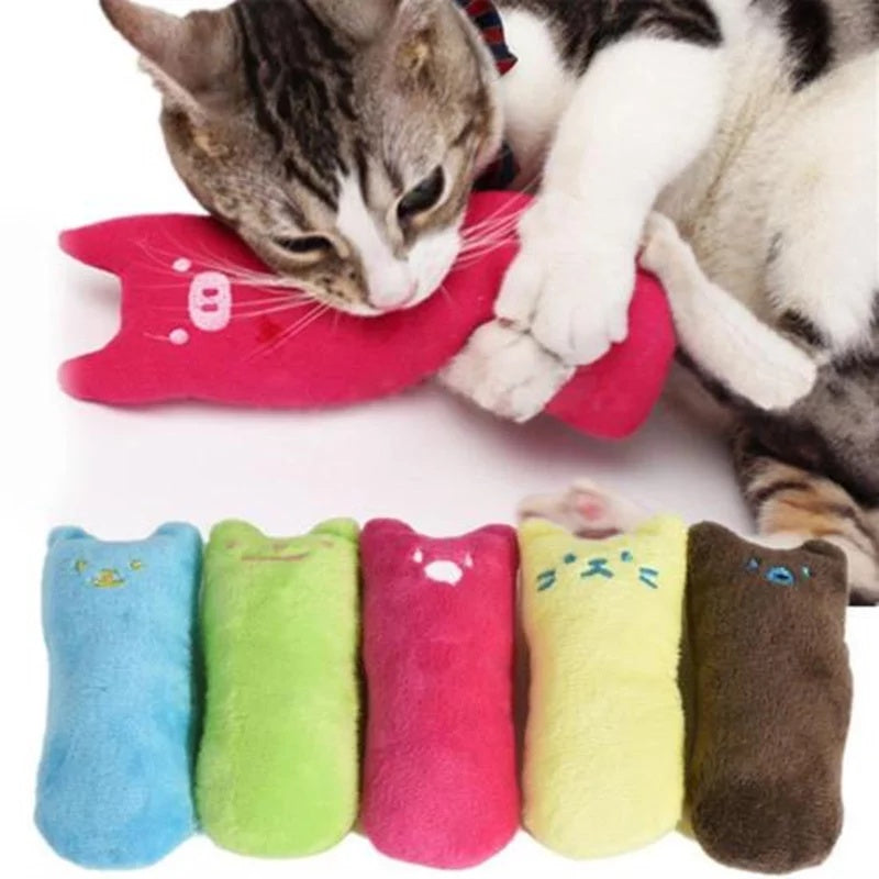 Interactive Catnip Plush Pillow