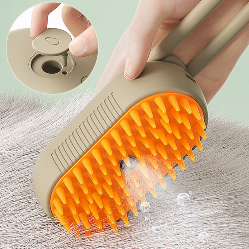 Electric Steam Pet Grooming Brush