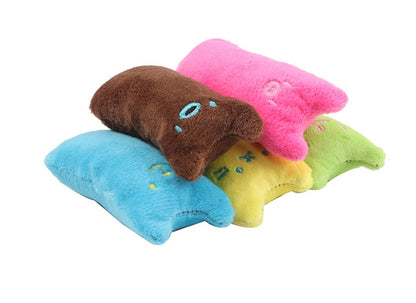 Interactive Catnip Plush Pillow