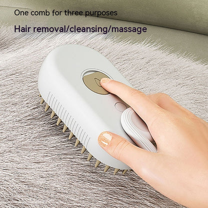 Electric Steam Pet Grooming Brush