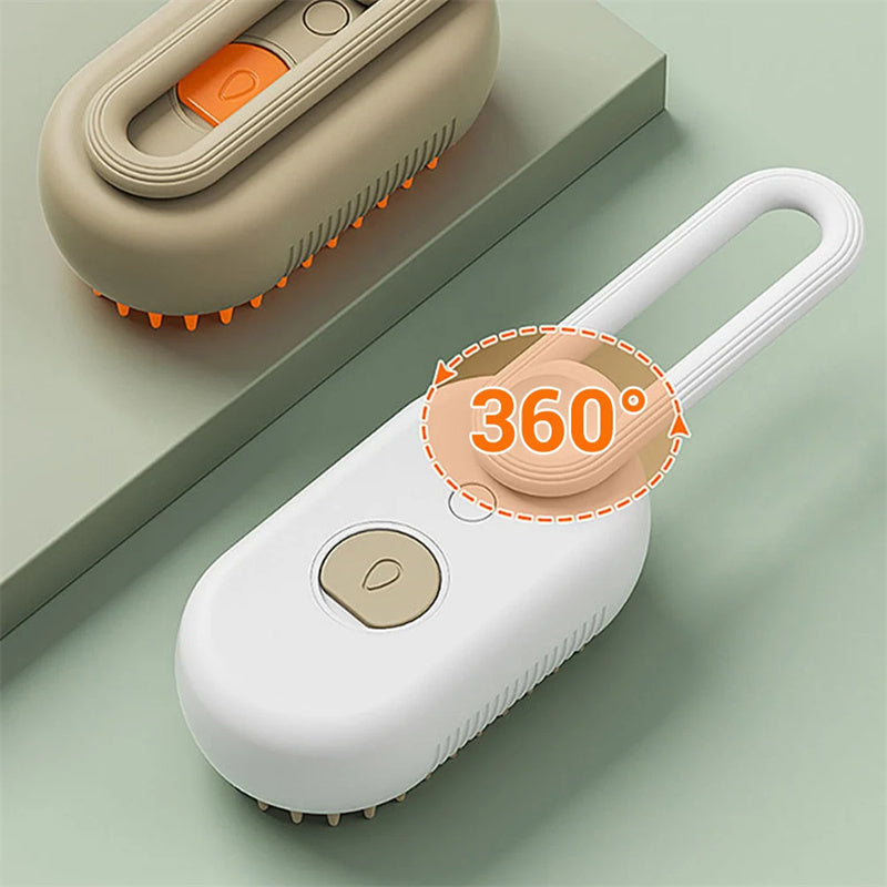 Electric Steam Pet Grooming Brush